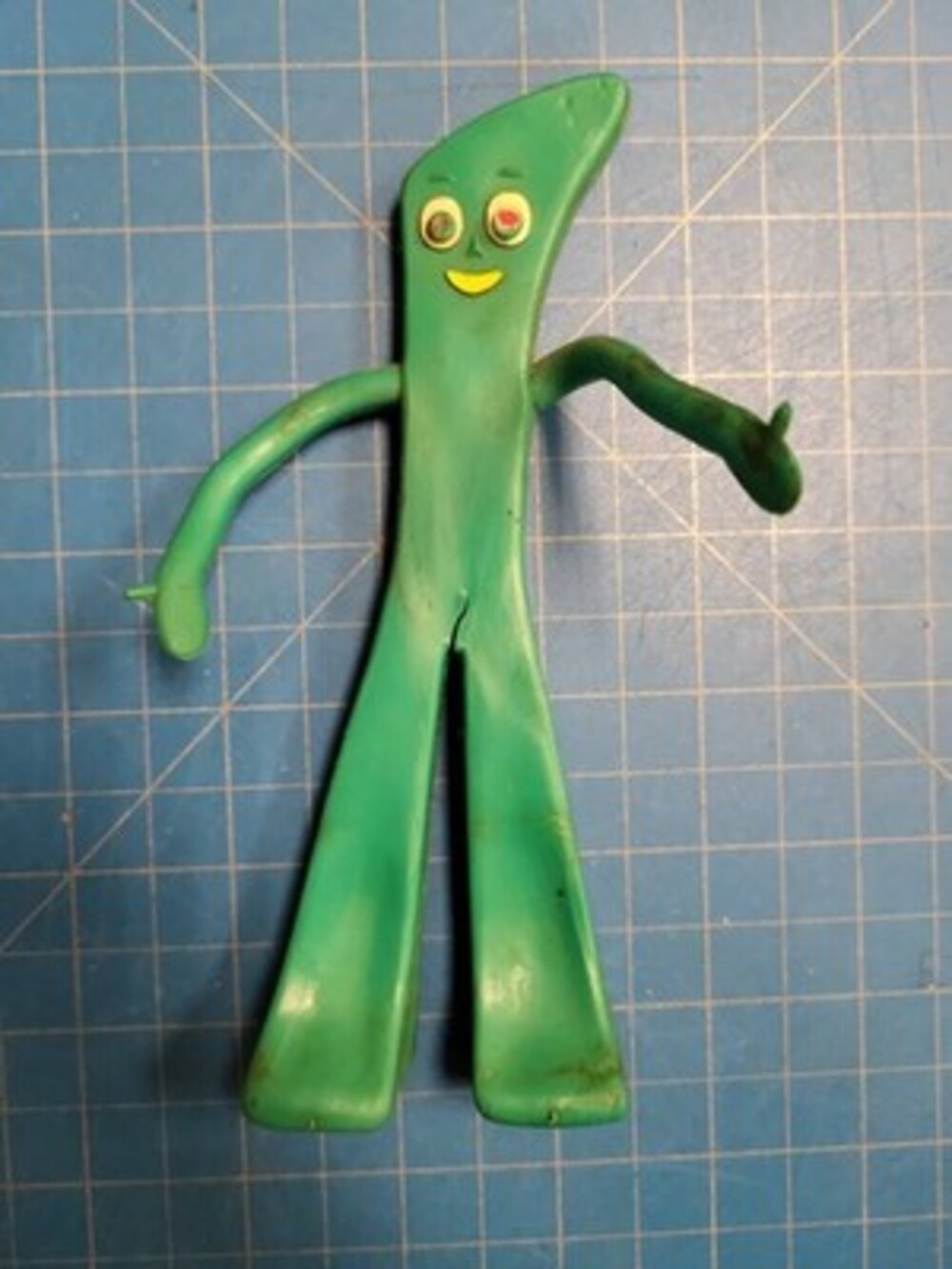 Vintage Gumby Toy Figure Jesco Bendable 9 inch 1960s Collectible Green